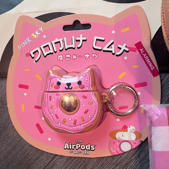 BNWT BUNDLE! Kate Spade Donut Crossbody, Card Holder, AirPod Case & Gingham Tote - Picture 3 of 15